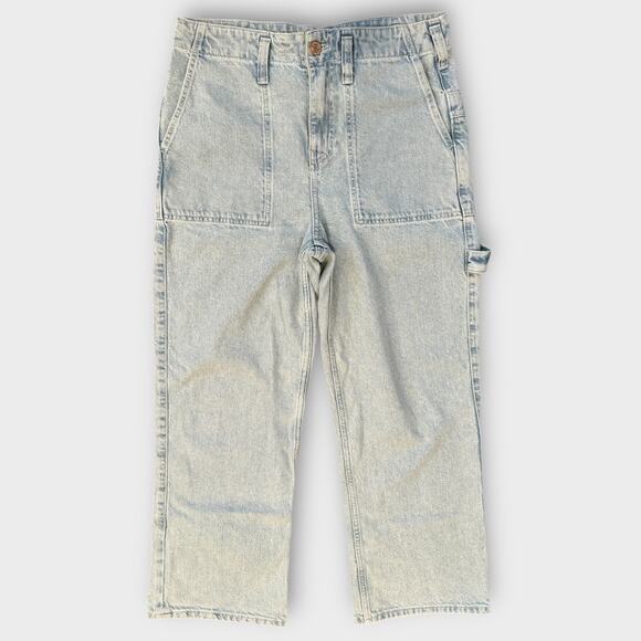 Free People Major Leagues Wide Leg Crop Jeans Size 28 - Picture 5 of 12